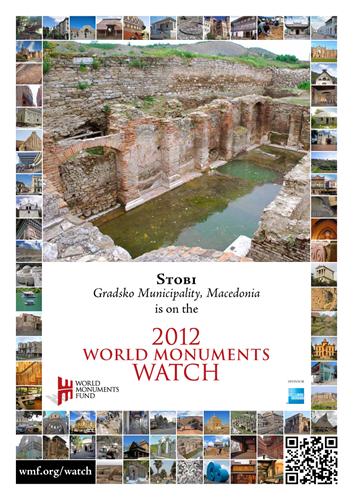 Стоби на листата на World Monuments Watch 2012