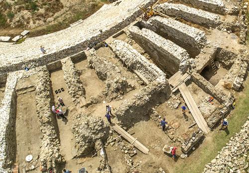 Excavations and conservation of the theatre in 2022